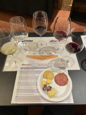 Wine class from Cline family cellars