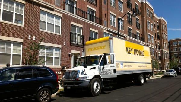 Key Moving Yellow Truck