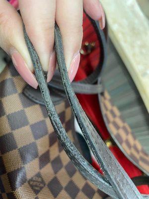 Glazing issue on Neverfull that was purchased in 2019.