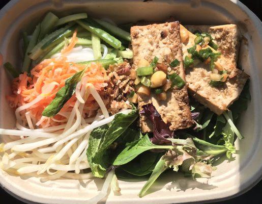 tofu rice noodle plate. great lunch for the warm weather