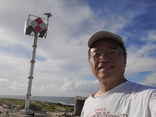 At the western most island tip, there is a tower and old military pillbox structure.