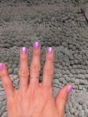 So many compliments on my unicorn nails! Not even an extra $5 like for cat eye nails - these are just regular gel!