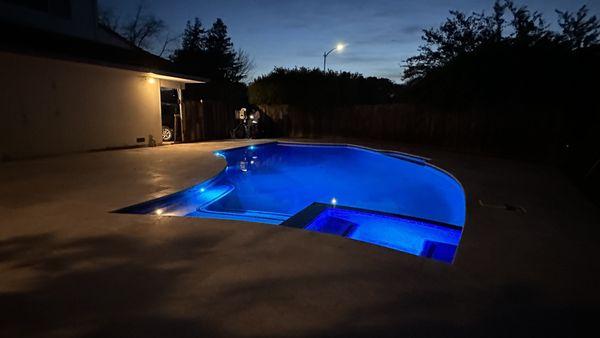 Complete Pool/Spa and hardscape renovation.