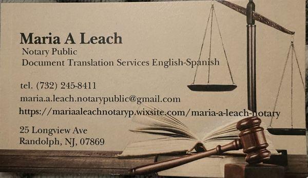 Business card.