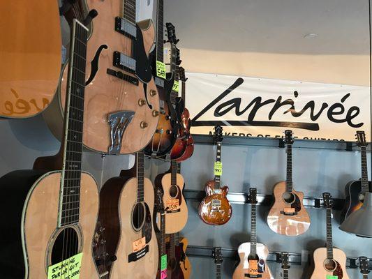 Larrivee guitars always in stock