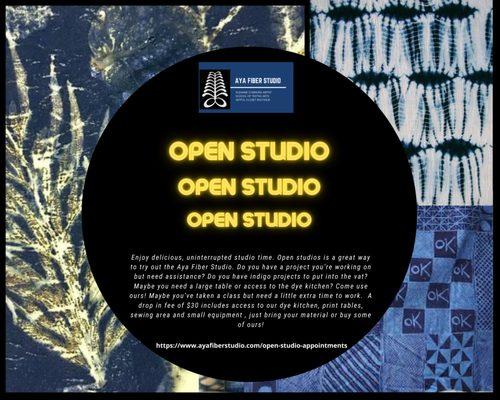 Open Studio Time Available