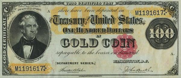 We purchase old paper money & certificates.