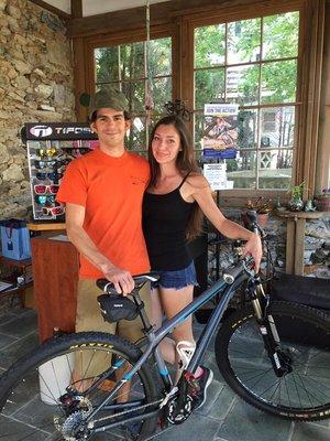 Adam & Ana: owners/operators/mechanics at Circle Cycle Bike Shop. Always here for you and ready to help!