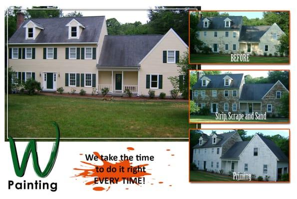 Painting your house is a process we take seriously and work meticulously to exceed your expectations.