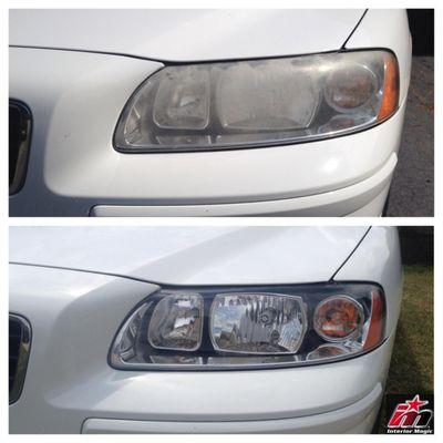 Before and After Headlight Restoration