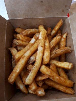 Tasty, seasoned, crispy fries!