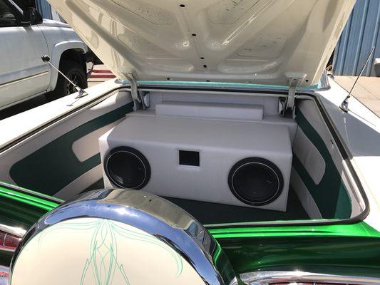 Complete custom trunk in a 60 impala