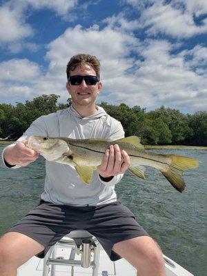 Nice snook caught on our Placida fishing charter