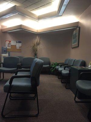 Spacious waiting room....