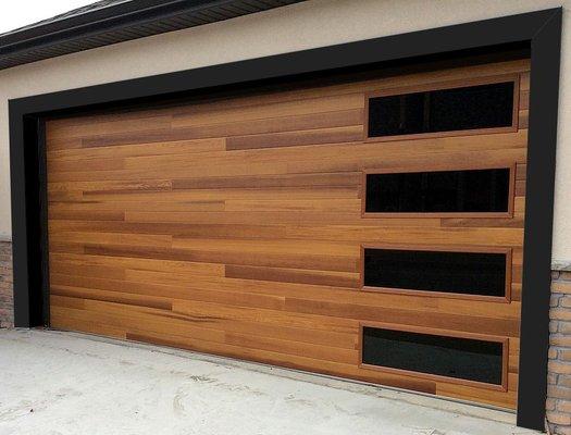 Modern Plank Garage Doors