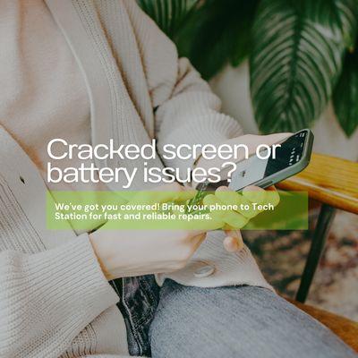 Cracked screen? No problem! Our expert technicians will have your device looking and working like new in no time.