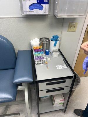 Blood  draw table