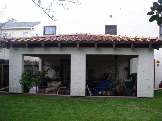 Backyard patio