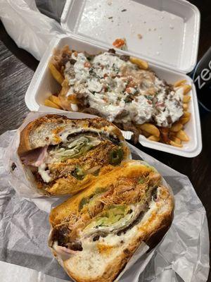 Asada Fries Torta Cubana