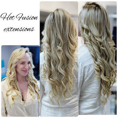 #hairextensions#blonde#hotfusionextensions#hairstyling