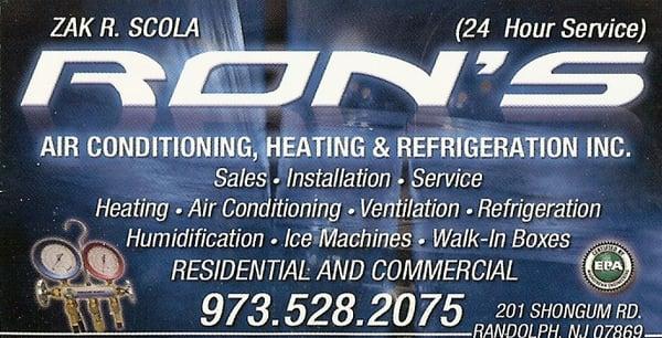 Ron's Air Conditioning - Heating & Refrigeration, Inc