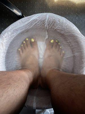 Foot Soak before every foot massage