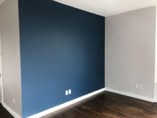 Blue brings out the beauty in walls and  beatified other colors and  make you feel at home.