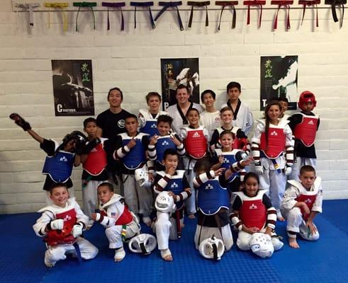 Our dedicated sparring students!