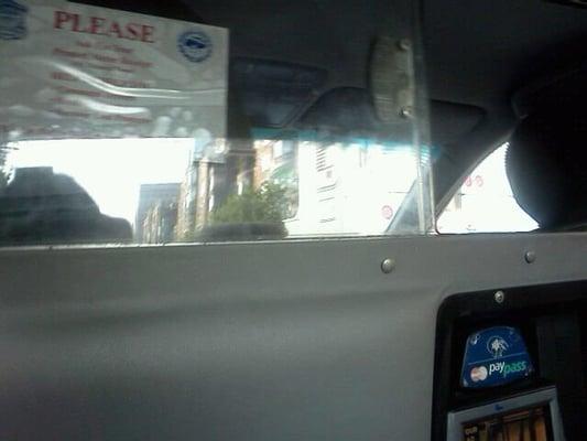 Inside Top Cab with little TVs!