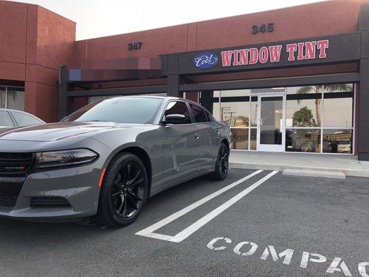 2018 Dodge Challenger SunTek Nano-Carbon Film 5% all around.