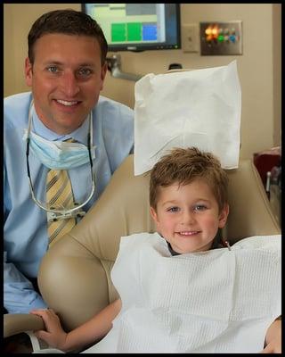 Always fun to visit Dr. Dad and get teeth cleaned! Success...no cavities!