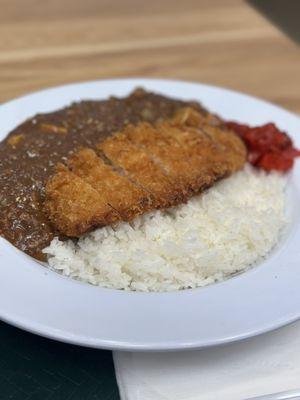 Mapo Tofu Curry with Pork Katsu