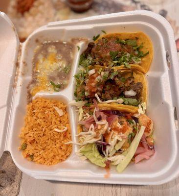 3 taco combo