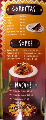 Gorditas sopes nachos