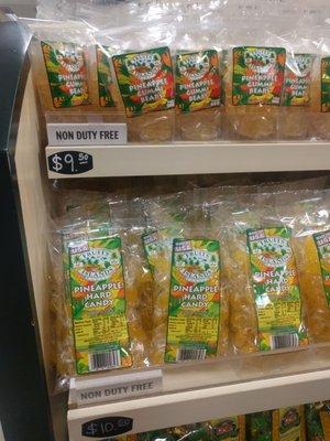 Gummy bears 9.50 in Maui versus 11.99 at Kauai airport