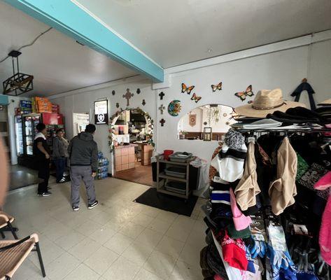 Store entry to dining room.