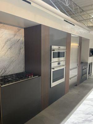 Full lineup of Sub-Zero Wolf Cove appliances on display