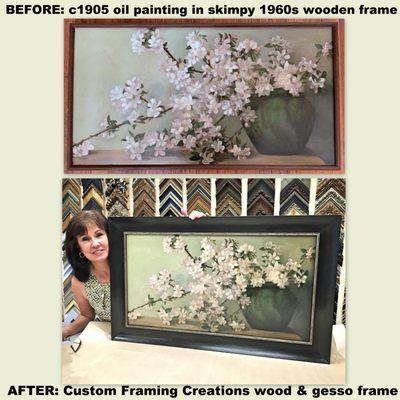 AMAZING selection of custom frames, and excellent attention to detail in workmanship!  Thanks Adriana at Framing Creations!