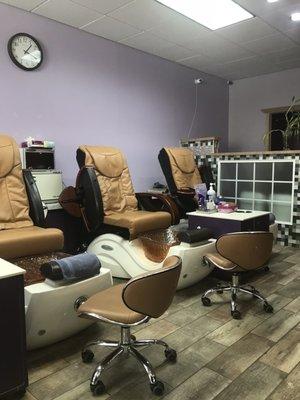 Pedicure area