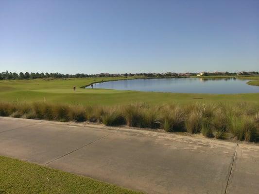 18th fairway and green