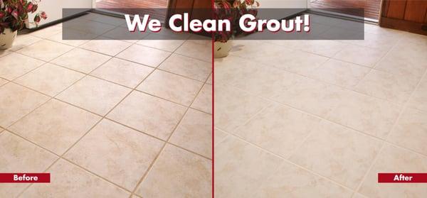 We specialize in Cleaning, Sealing & Recoloring Grout!