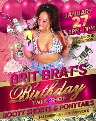 January 27th Twerk Workshop with Bratty Issuez