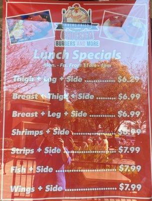 Lunch deals as of March 2021