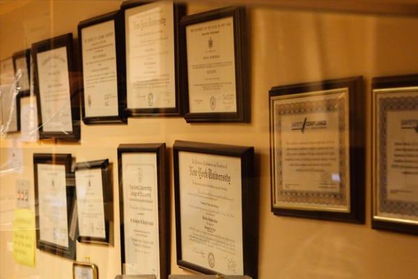 Doctor Dmitry Khaytman DDS Certificates.