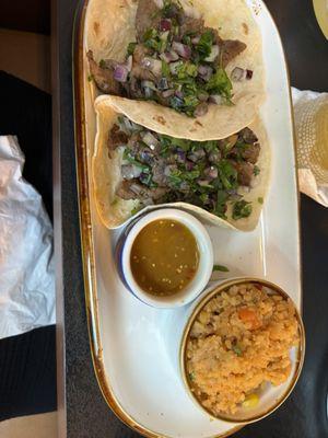 2 Tacos Steak Plate