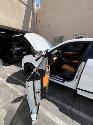 Lamborghini Urus in for a Smog Check