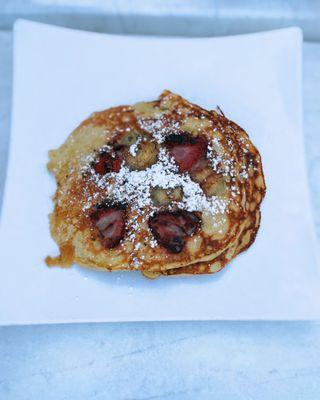 Strawberry pancakes / $9.50