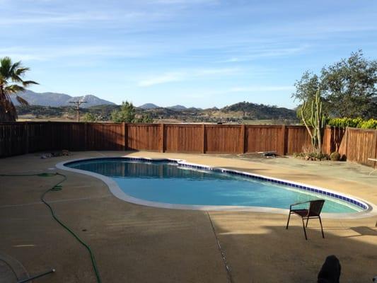 After San Dieguito Pools. It was completely resurfaced and re-tiled.