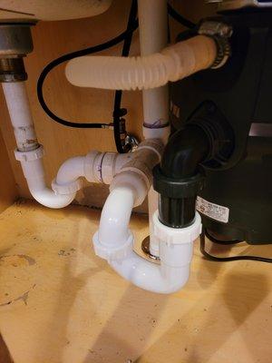 Creative plumbing under my sink