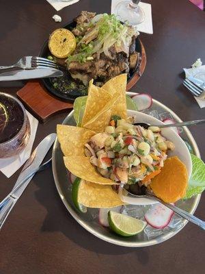 Ceviche, carnitas and mojo